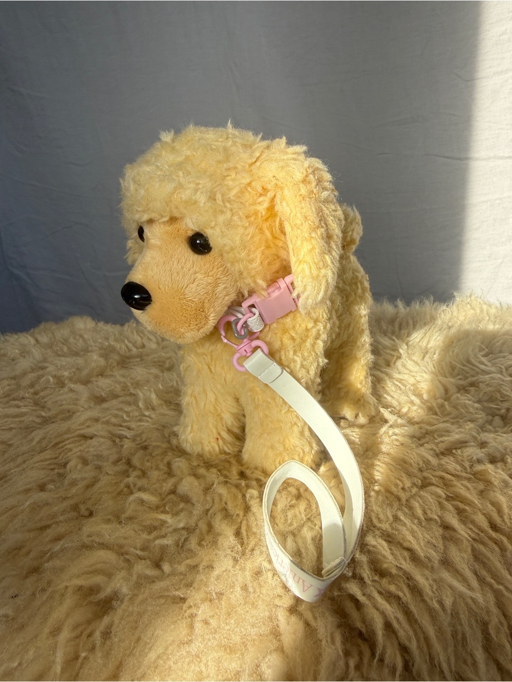 American Girl Doll Apricot Poodle Toy Dog